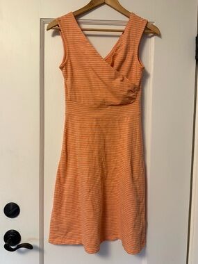 Patagonia Striped Faux Wrap Surplice Porch Song Dress High Tide Tigerlily Small
